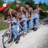 Al wreckett on the Tour de France in Mirepoix. The way is the other way !