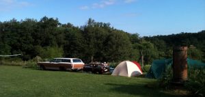 belrepayre family on holiday with their great big american car