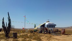 belrepayre location airstream publicité san miguel dert de bardenas